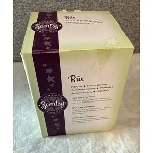 NEW Scentsy RUS Plug-In Wall Wax Warmer Nightlight Retired  Boho Abstract